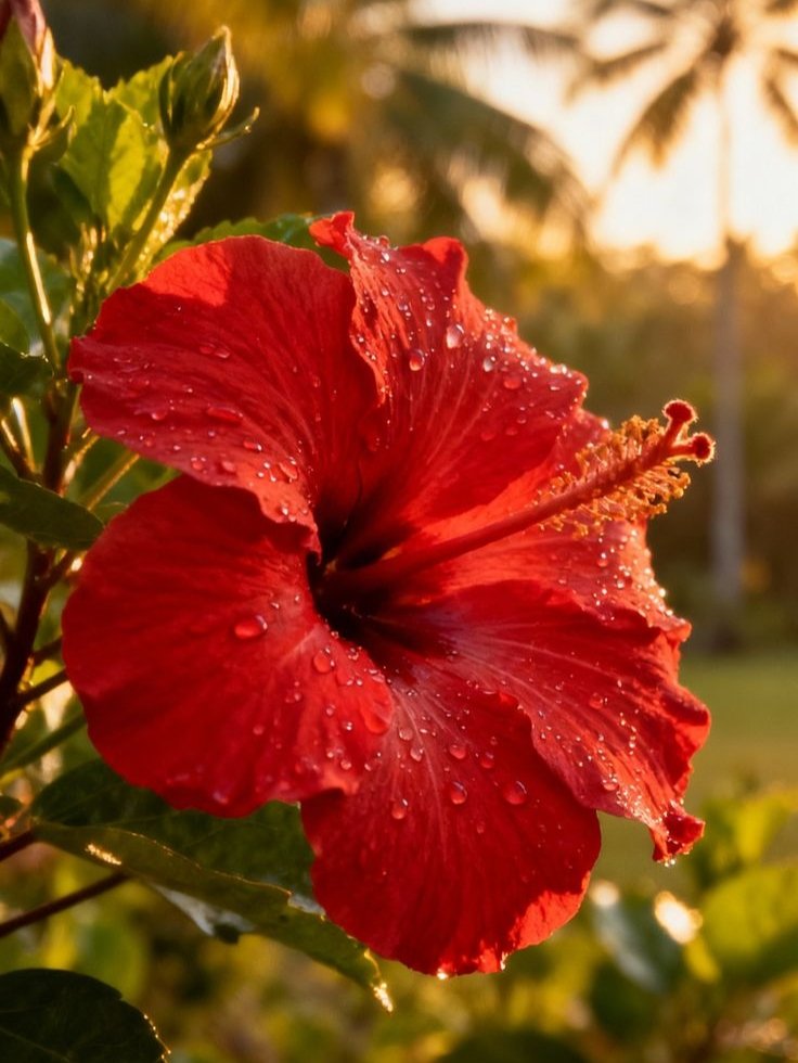 AI Prompt for Ultra-Photorealistic Red Hibiscus Flower Images