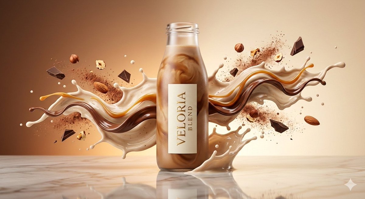 AI Prompt for Ultra-Polished Commercial Shake Product Photos