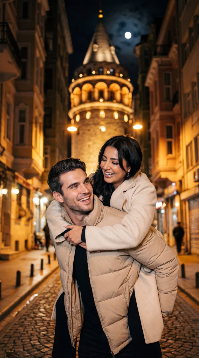 AI Prompt for Ultra-Popular Photo-Sharing Cinematic Couple in Istanbul