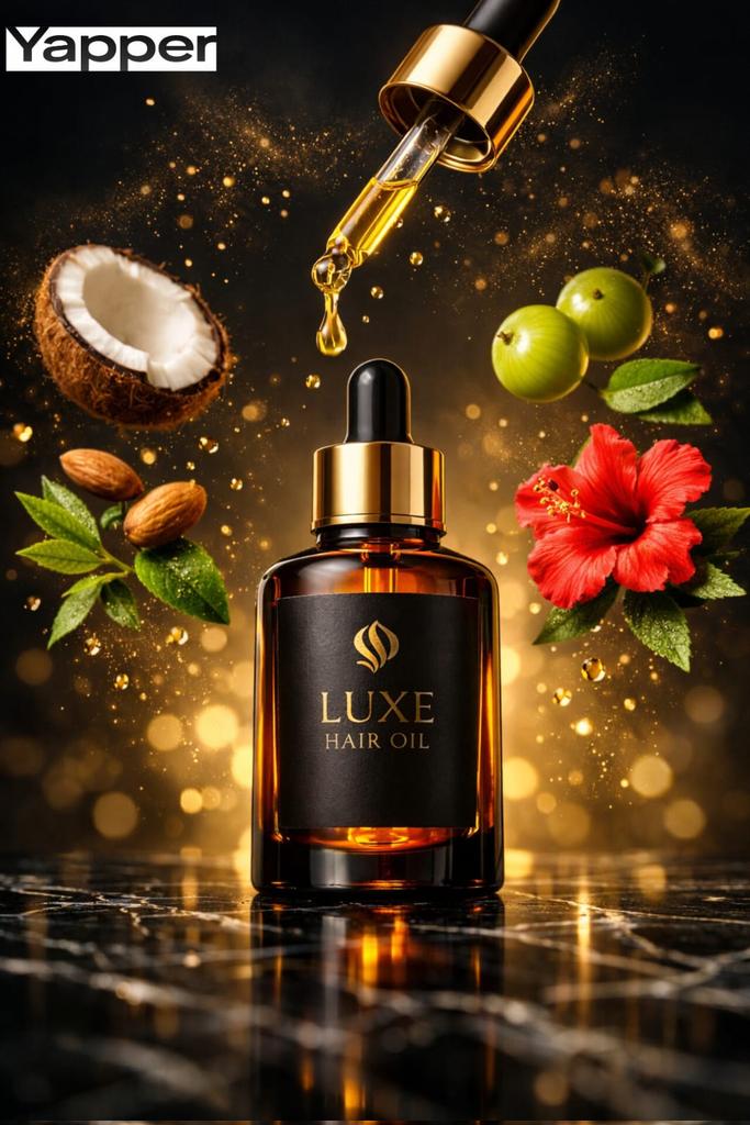 AI Prompt for Ultra-Premium Cinematic Hair Oil Product Photography