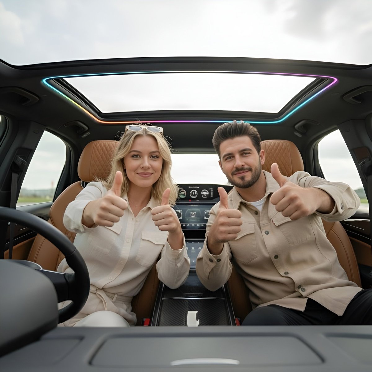 AI Prompt for Ultra-Realistic Ana de Armas in Luxury Sports Car