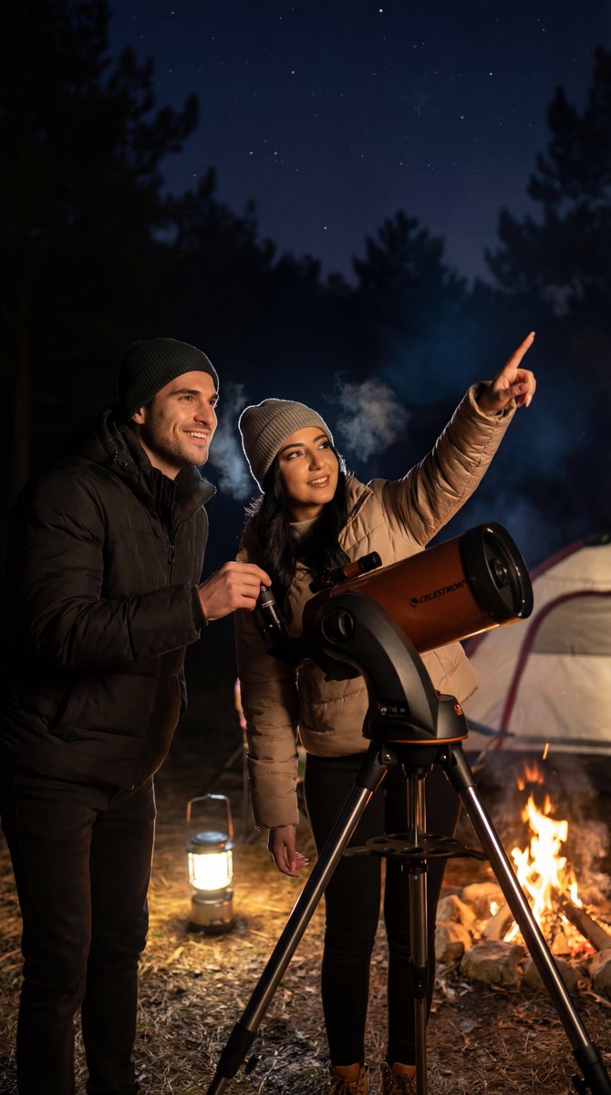AI Prompt for Ultra-Realistic Candid Couple Night Camping Photography