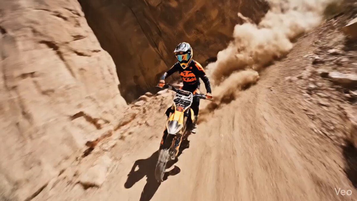 AI Prompt for Ultra-Realistic Cinematic Desert Canyon FPV Motocross Images