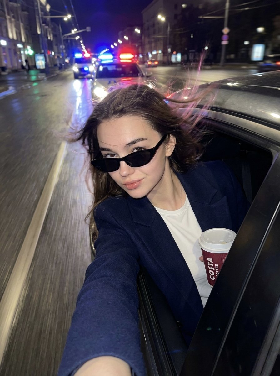 AI Prompt for Ultra-Realistic Cinematic Night Street Selfie with Identity Lock