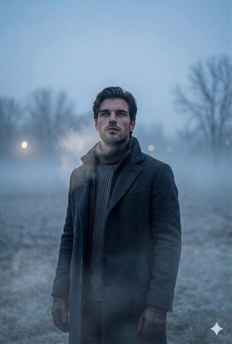 AI Prompt for Ultra-Realistic Cinematic Portrait in Cold Fog
