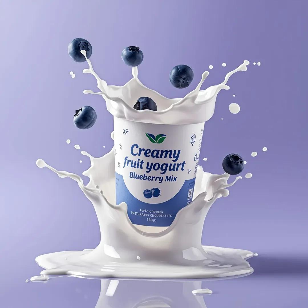 AI Prompt for Ultra-Realistic Commercial Yogurt Product Photography