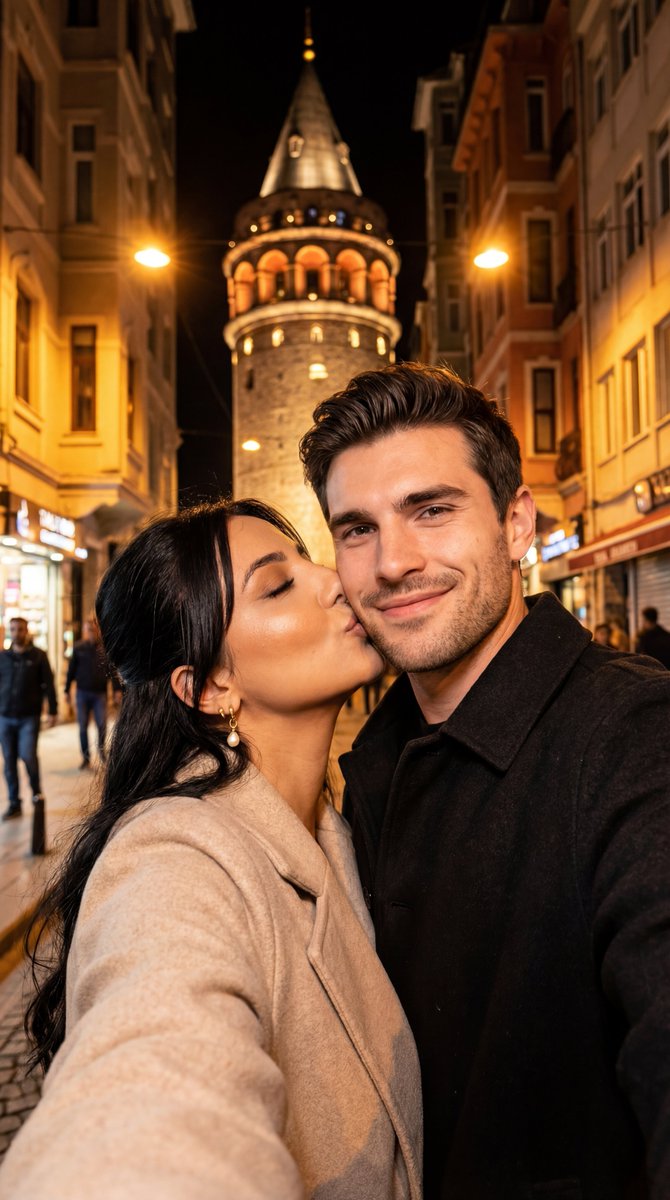 AI Prompt for Ultra-Realistic Couple Portrait with Cityscape