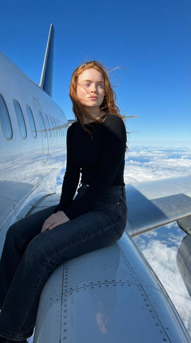 AI Prompt for Ultra-Realistic Female Portraits - Influencer Sitting on Airplane