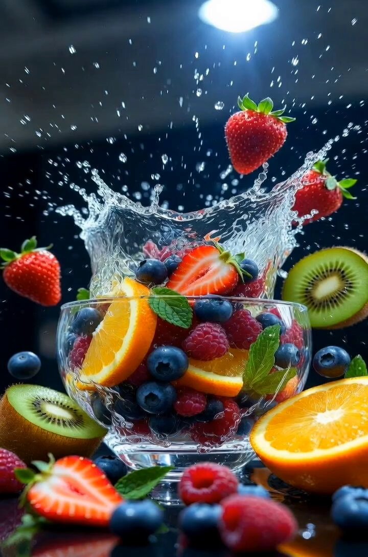 AI Prompt for Ultra-Realistic Food Splash Photography