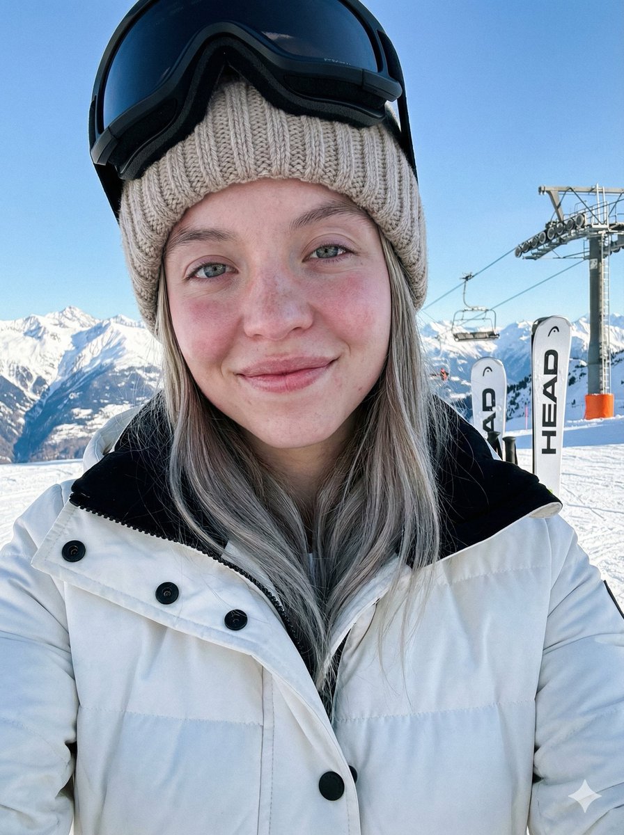AI Prompt for Ultra-Realistic Influencer Portrait with Winter Ski Background