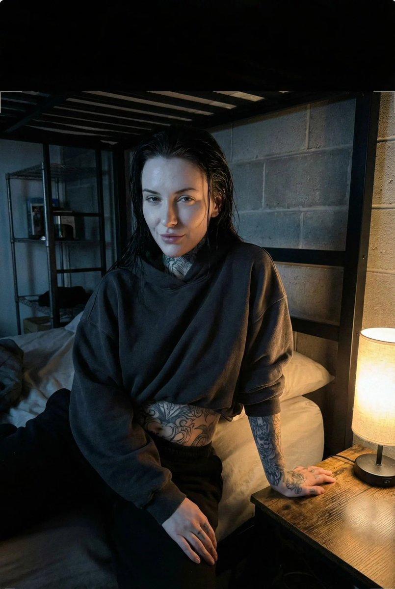 AI Prompt for Ultra-Realistic Low-Light Portrait with Hoodie and Tattoo