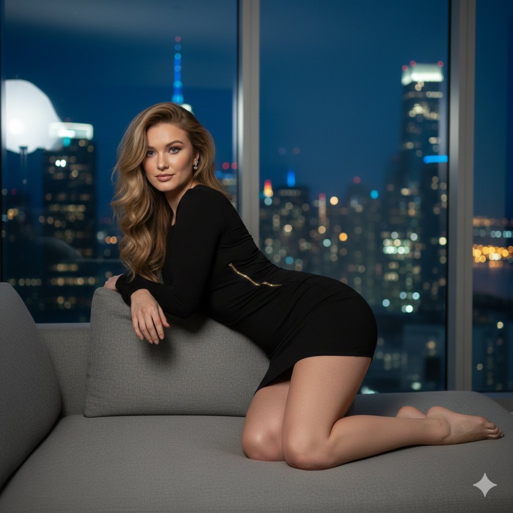 AI Prompt for Ultra-Realistic Luxury Portrait with City Skyline