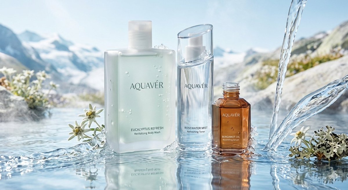 AI Prompt for Ultra-Realistic Luxury Skincare Product Photography in Stunning Alpine Landscapes