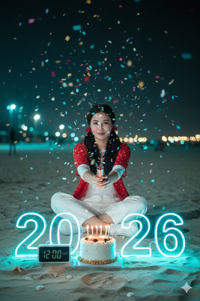 AI Prompt for Ultra-Realistic New Year's Birthday Photoshoot Image