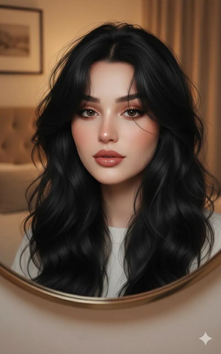 AI Prompt for Ultra-Realistic Portrait of a Young Woman Through a Round Mirror