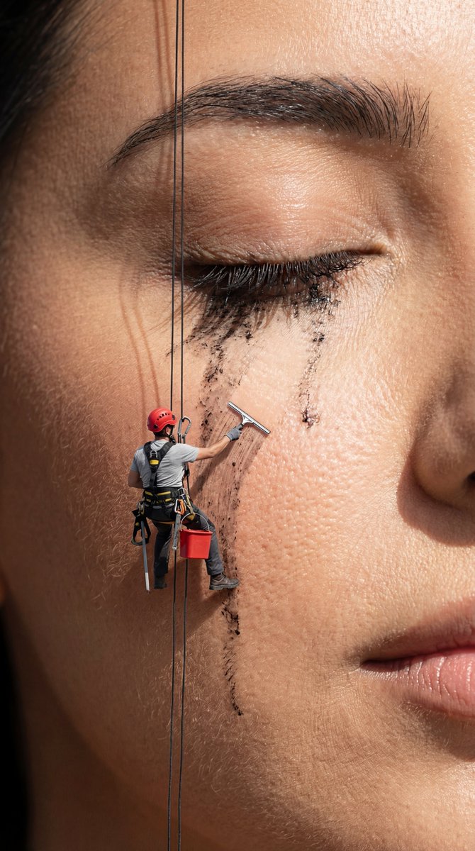 AI Prompt for Ultra-Realistic Product Marketung Imagery: Hyper-Macro Mascara Cleanup