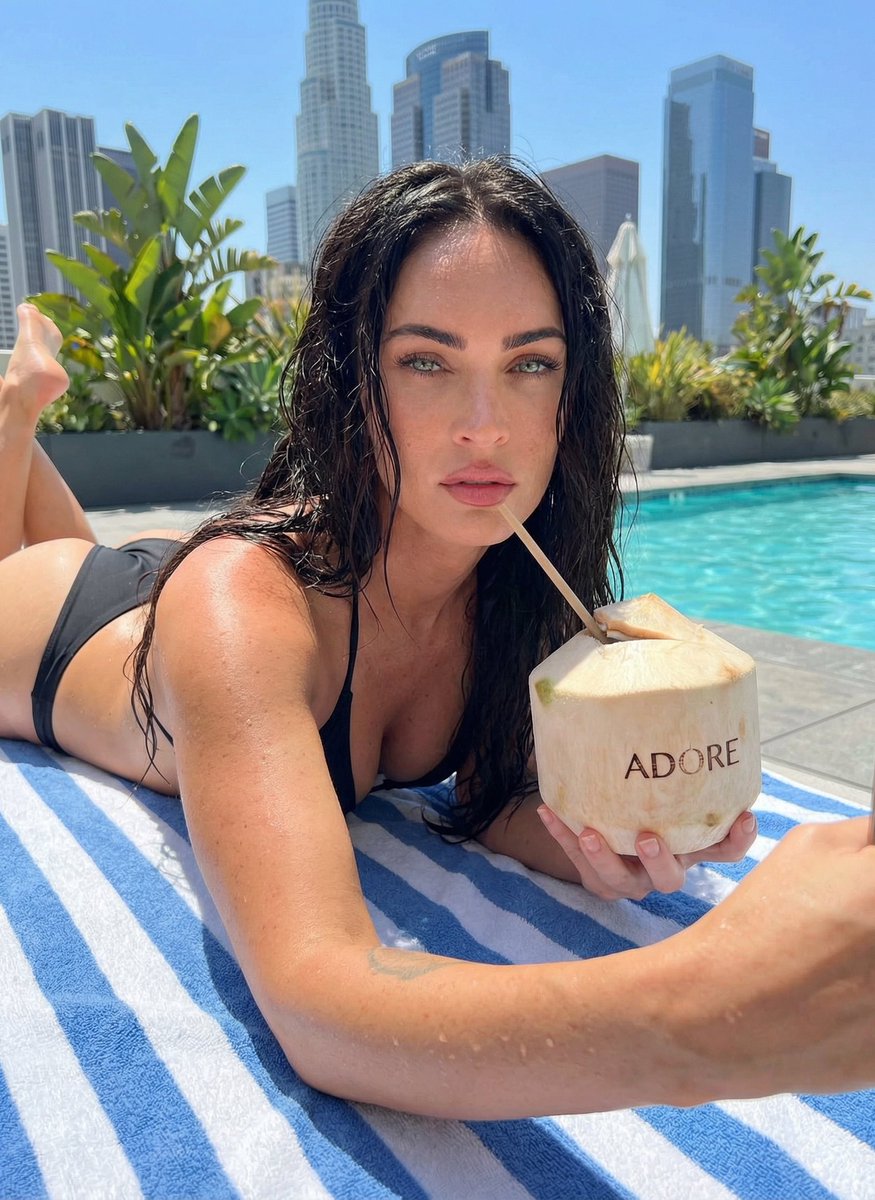 AI Prompt for Ultra Realistic Rooftop Pool Selfie Portrait