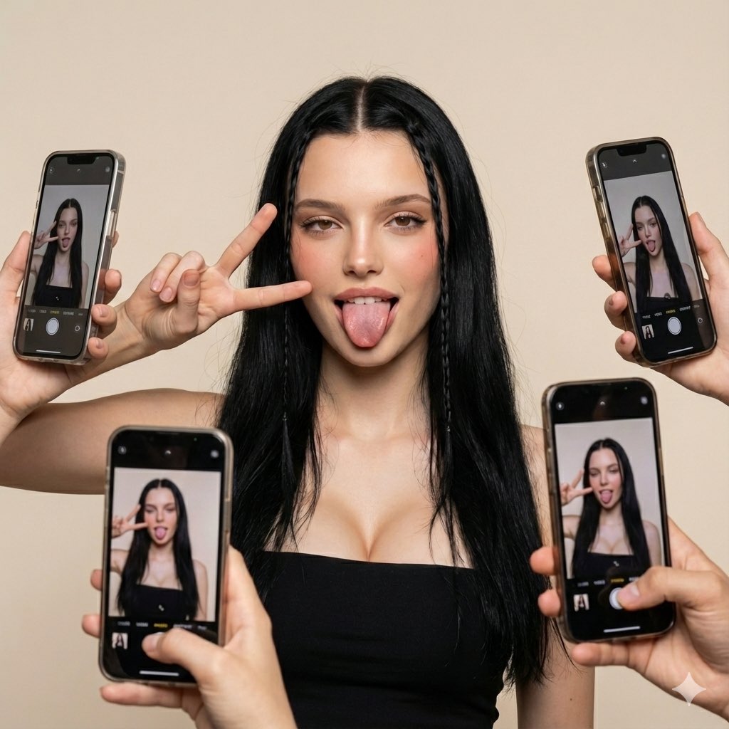AI Prompt for Ultra-Realistic Social Media Influencer Photo with Mirrored Phones