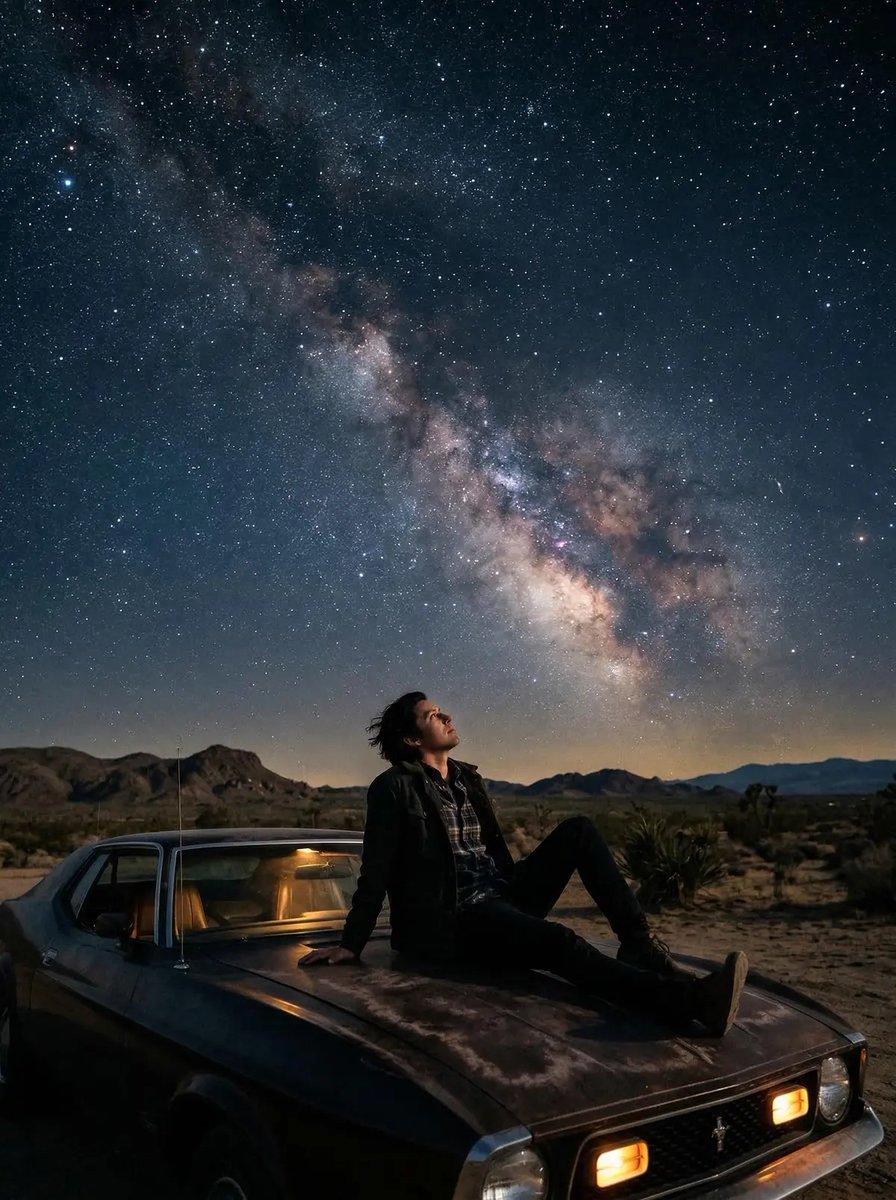 AI Prompt for Ultra-Realistic Starry Night Portrait Photography