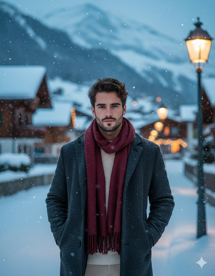 AI Prompt for Ultra-Realistic Swiss Alpine Portrait of Young Man
