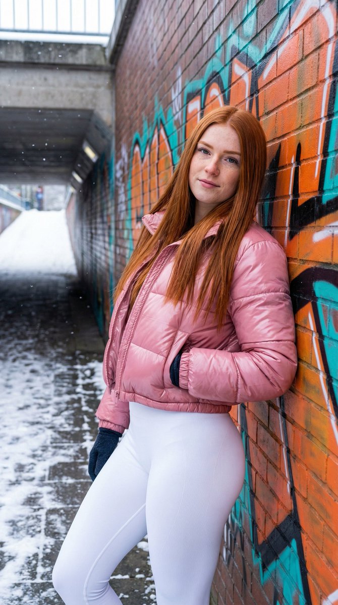 AI Prompt for Ultra-Realistic Urban Winter Portrait Photography