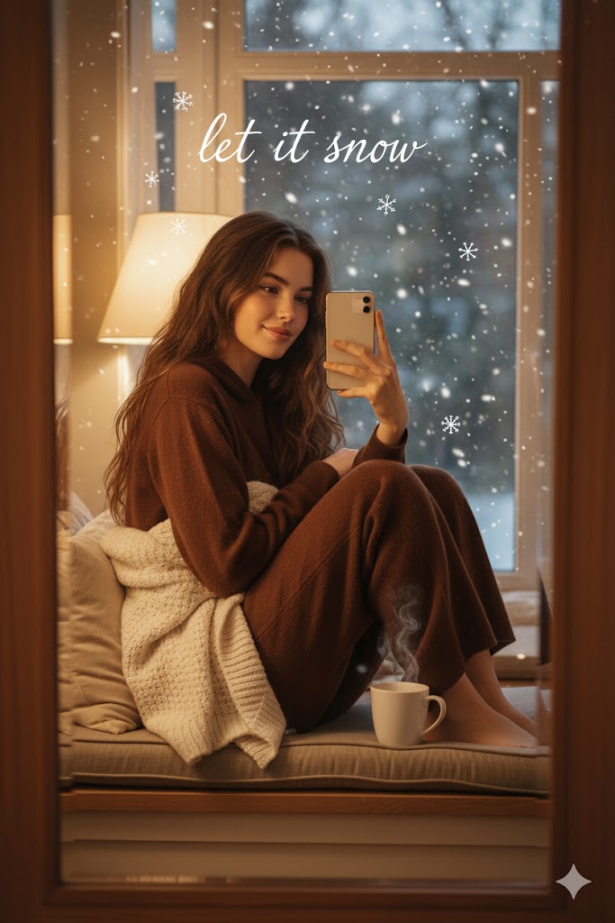 AI Prompt for Ultra-Realistic Winter Window Selfie