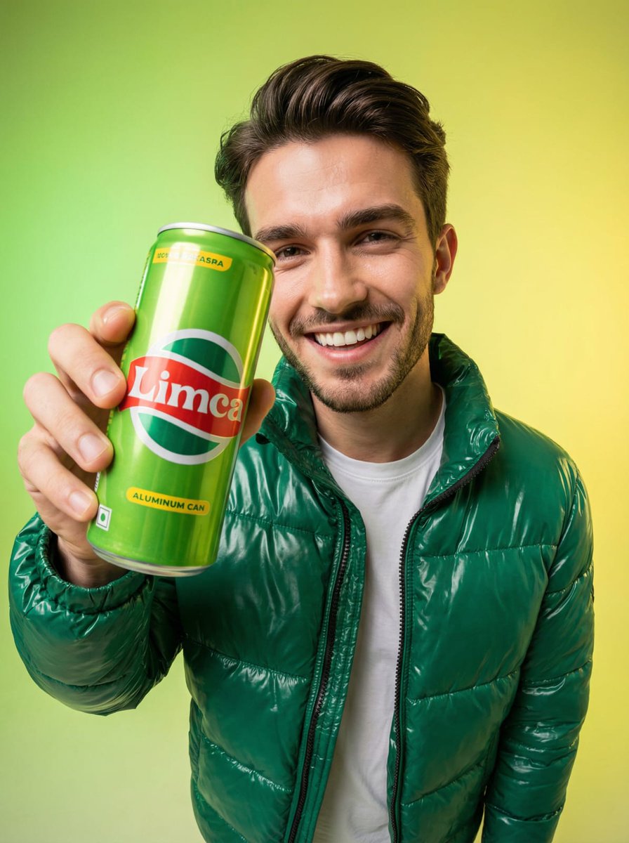 AI Prompt for Ultra-Wide Fisheye Studio Portrait with Branded Product