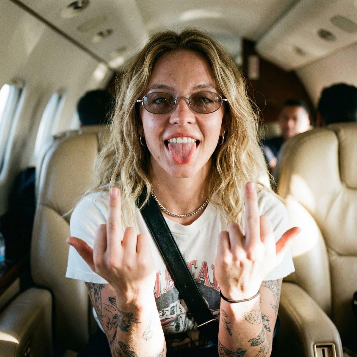 AI Prompt for Unfiltered Paparazzi Style Portraits in Luxury Jets