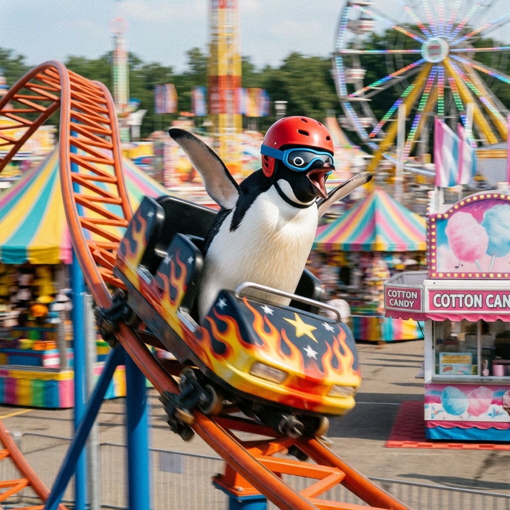 AI Prompt for Unreal Surreal Amusement Park Imagery