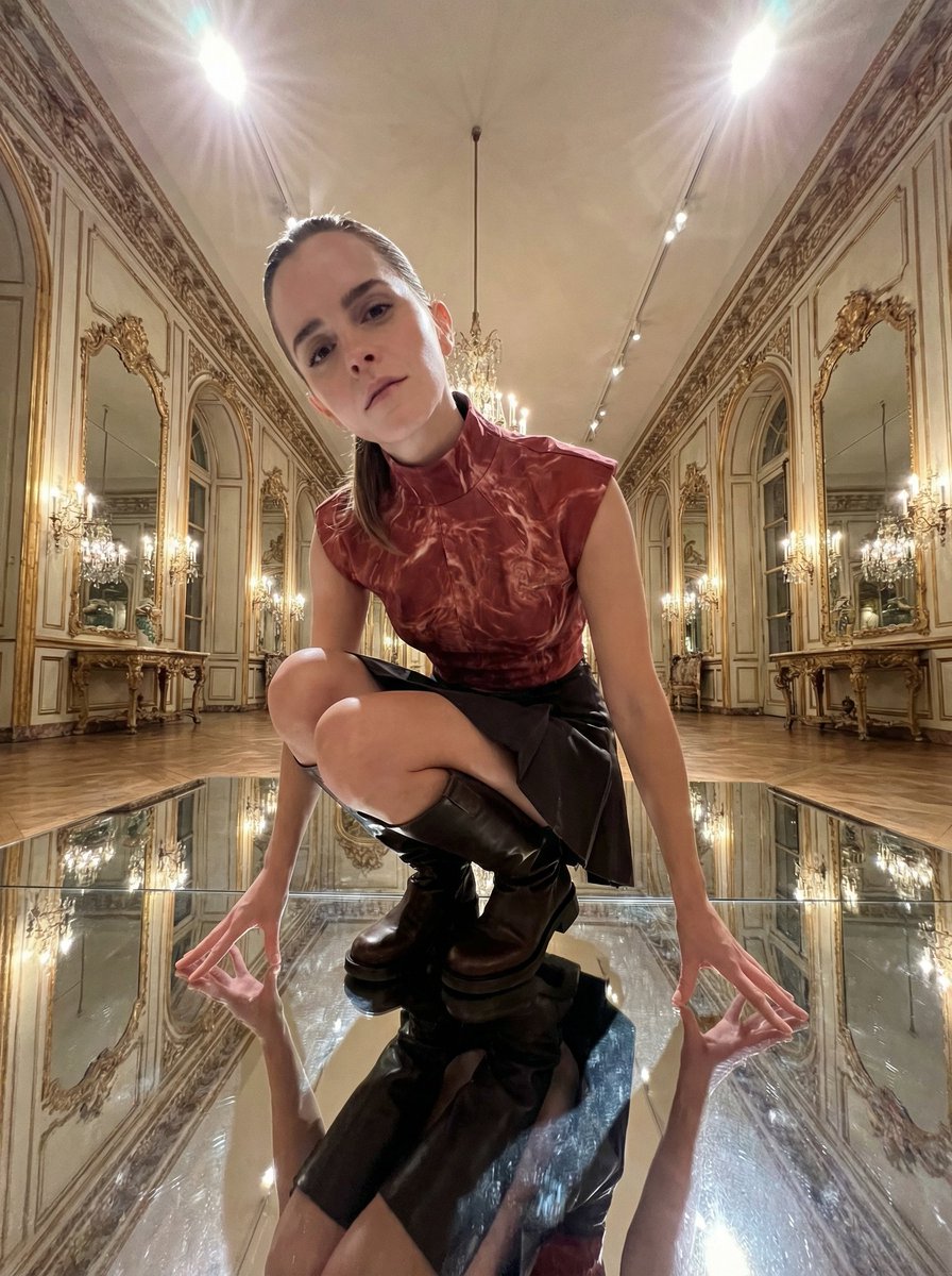AI Prompt for Unsettling Portrait Photography with Emma Watson