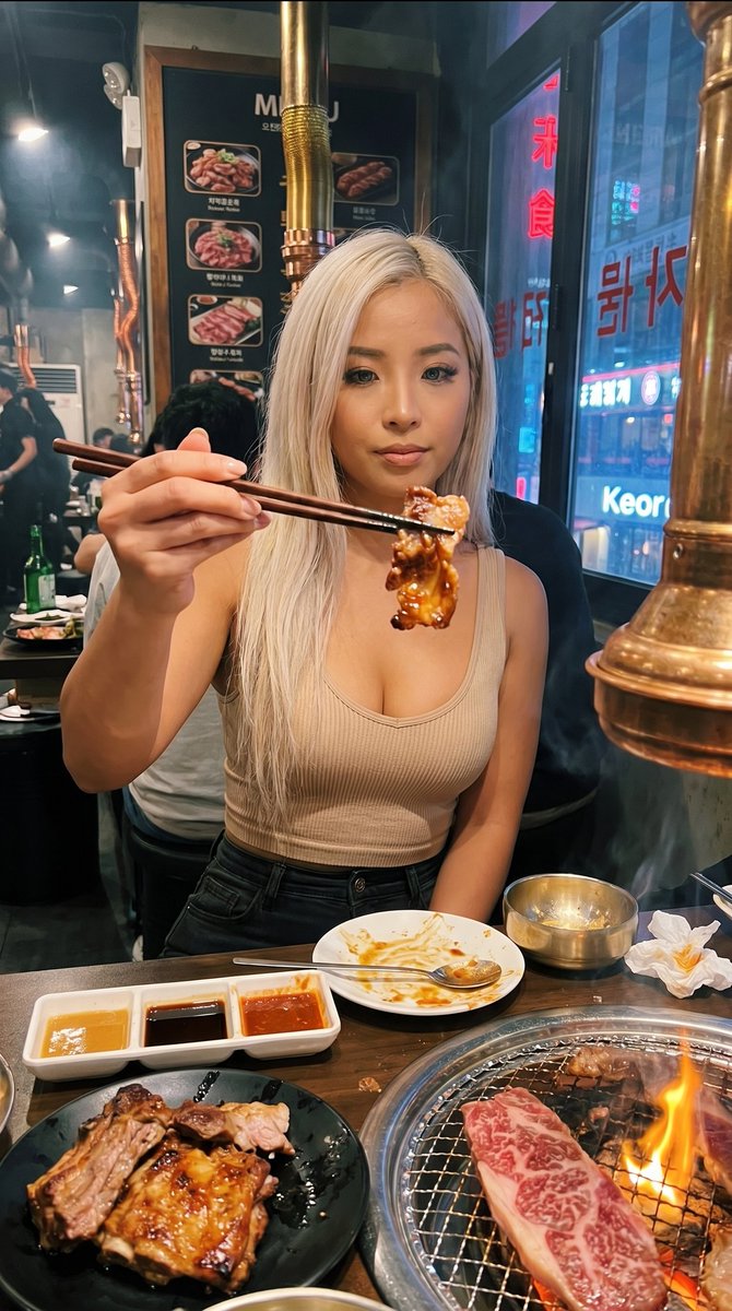 AI Prompt for Urban Food Photography - iPhone-Style Restaurant Portrait