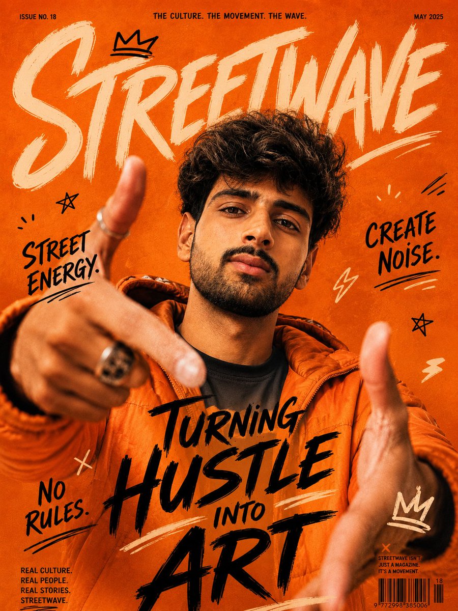 AI Prompt for Urban Streetwear Magazine Covers: Graffiti Style