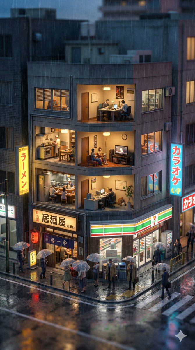 AI Prompt for Vertical Tilt-Shift Cityscape Photography