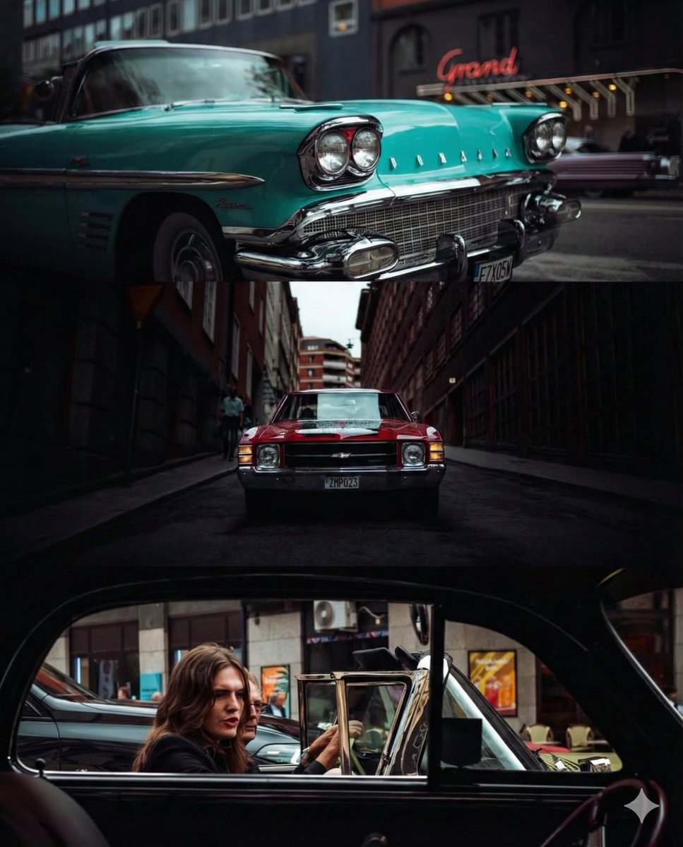 AI Prompt for Vintage American Car Collage Art