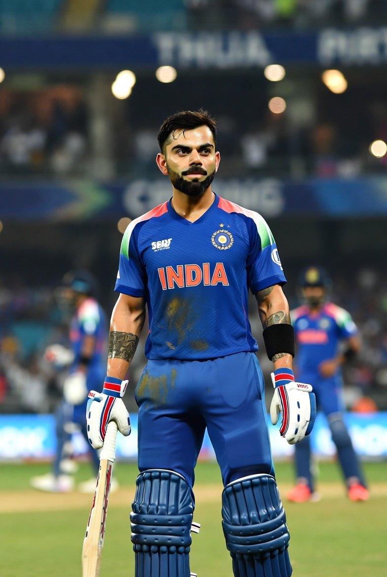 AI Prompt for Virat Kohli Dynamic Sports Photography