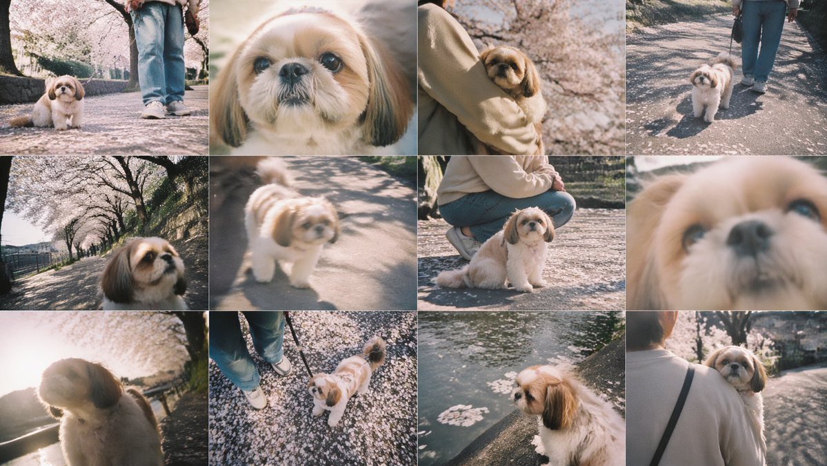 AI Prompt for Whimsical Cherry Blossom Shih Tzu Photography
