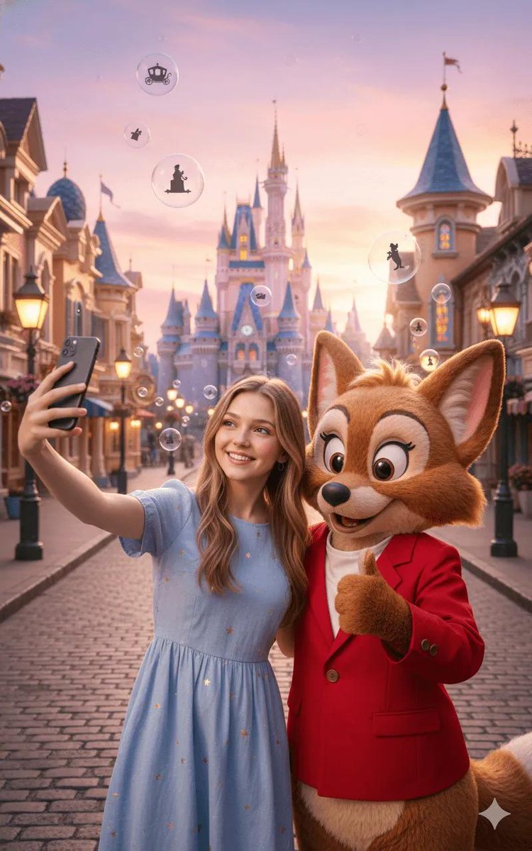 AI Prompt for Whimsical Theme Park Photography