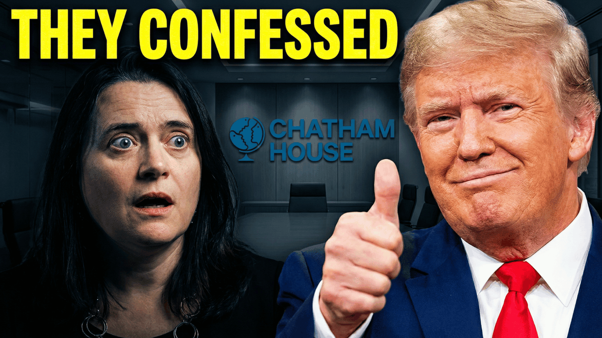 AI Prompt for YouTube Thumbnail: Trump vs. Chatham House Reaction