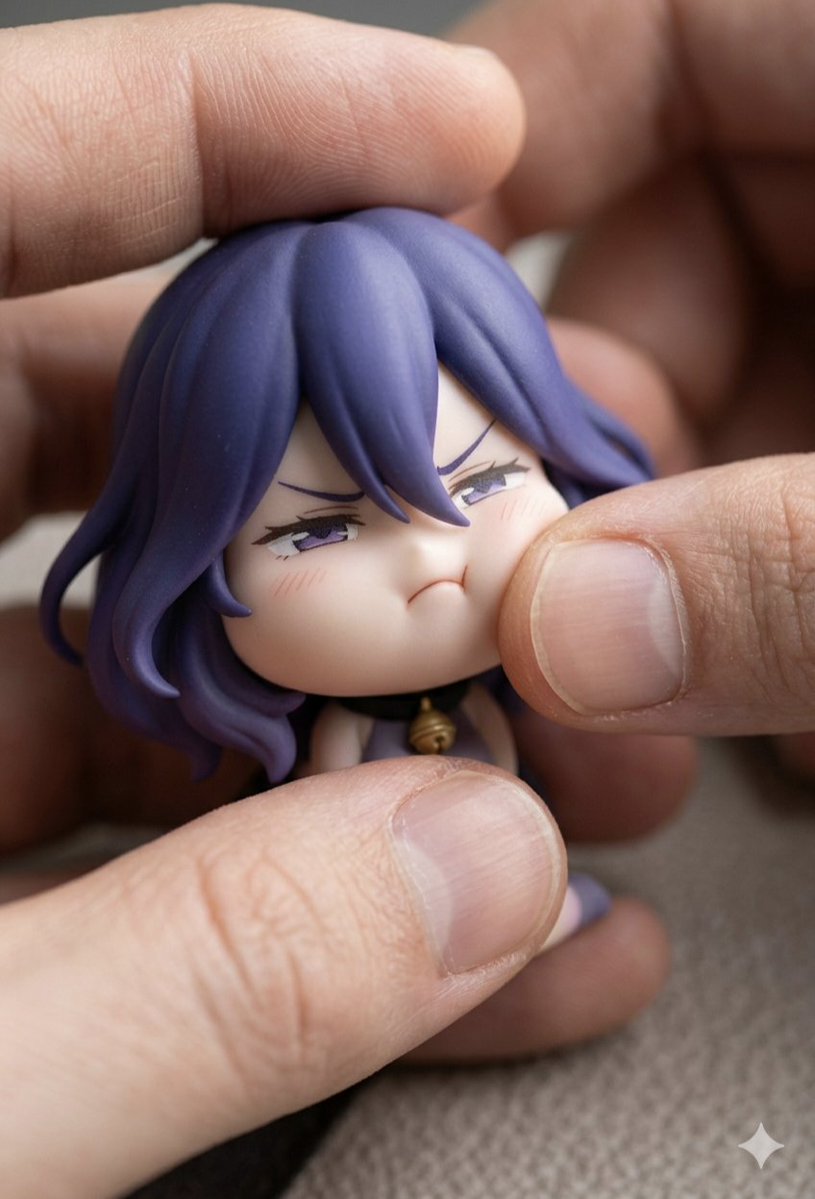 AI Prompt: Generate High-Definition Macro Photography of Chibi Anime Figurines