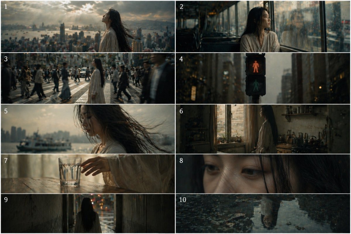 AI Prompt: Generate Moody Urban Storyboards for Music Video Concepts & Visual Narratives