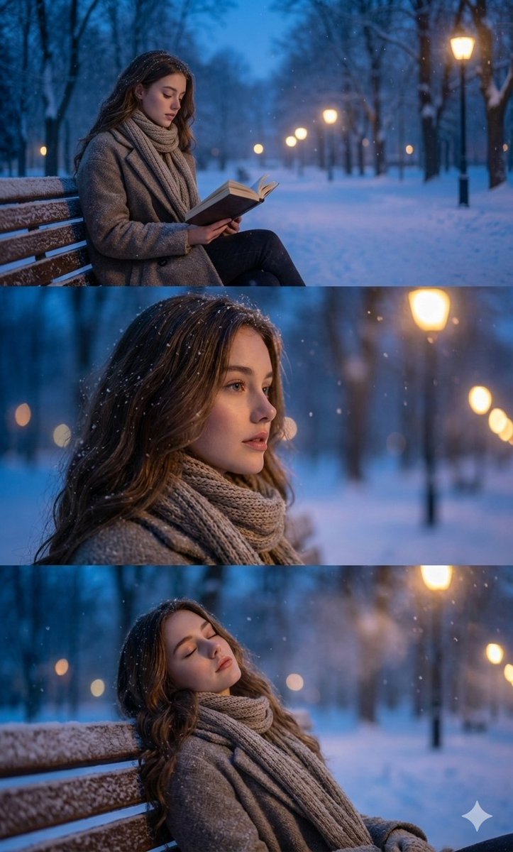 AI Prompt: Ultra-Photorealistic Winter Portrait Sequence with Consistent Identity