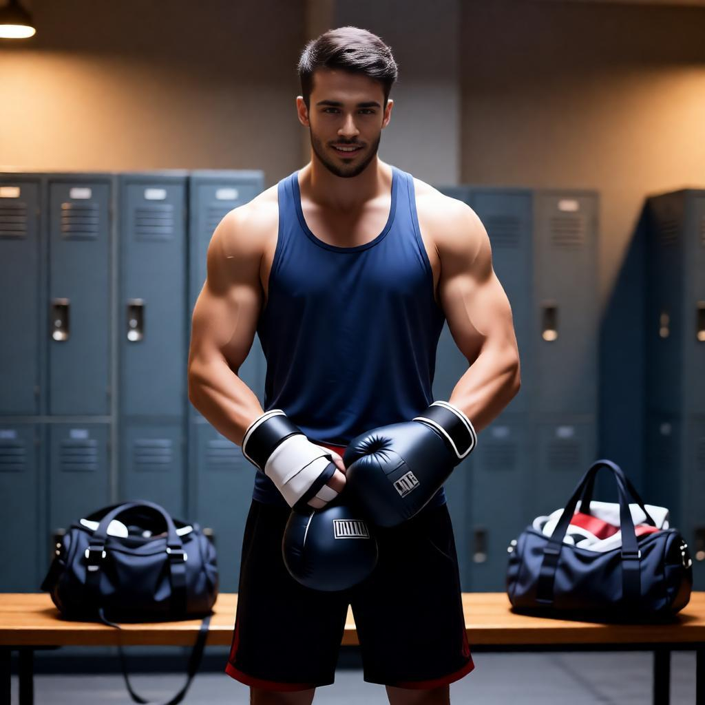 Authentic Gym Moments: Shoes, Wraps & Lockers