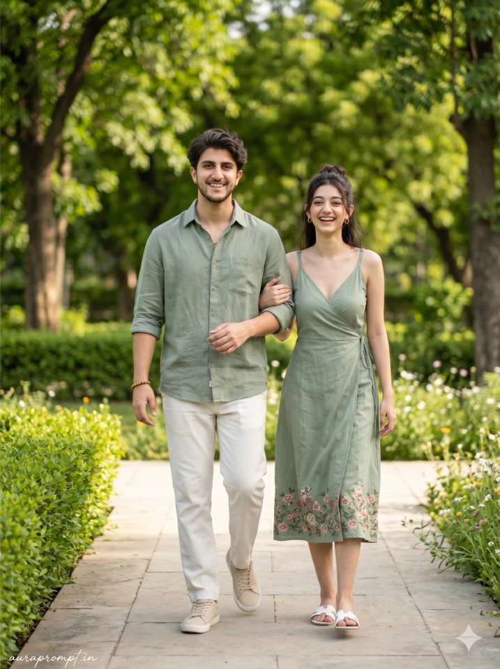 Brother & Sister Summer Portrait Prompt Editorial Park