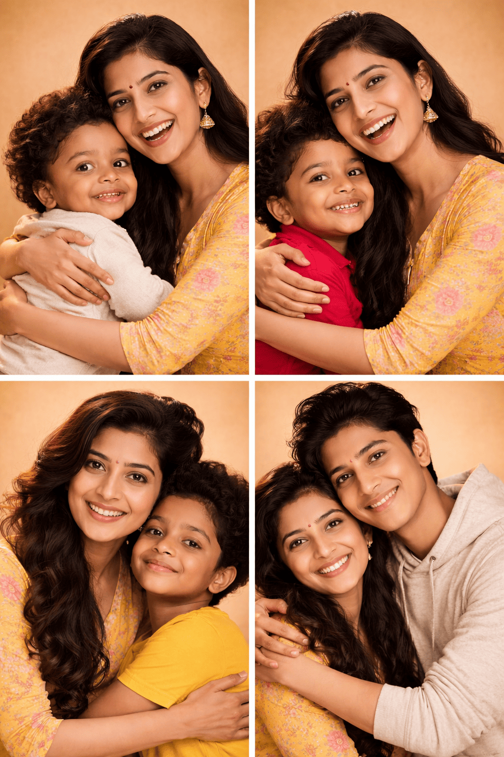 Cinematic Multi-Frame Mother & Son Photo Grid