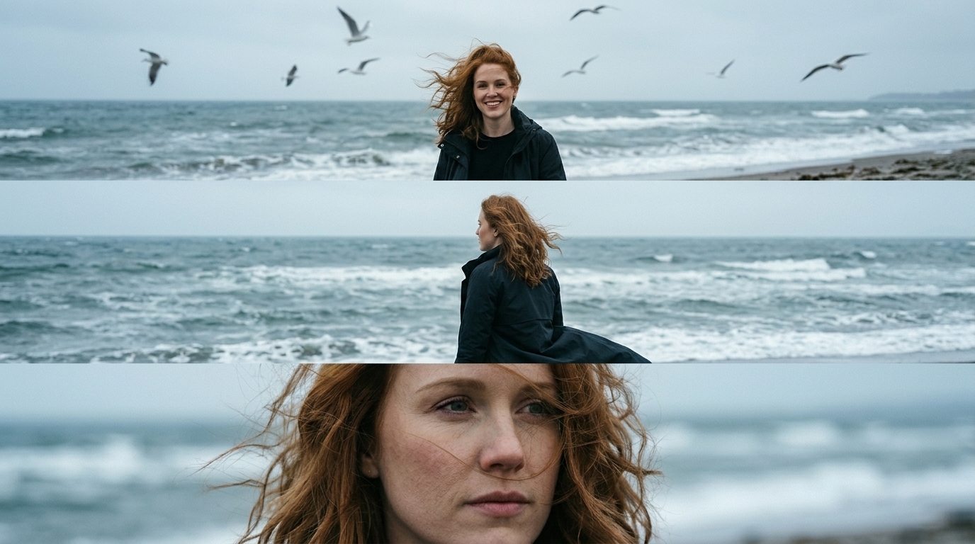 Cinematic Seaside Portrait Art