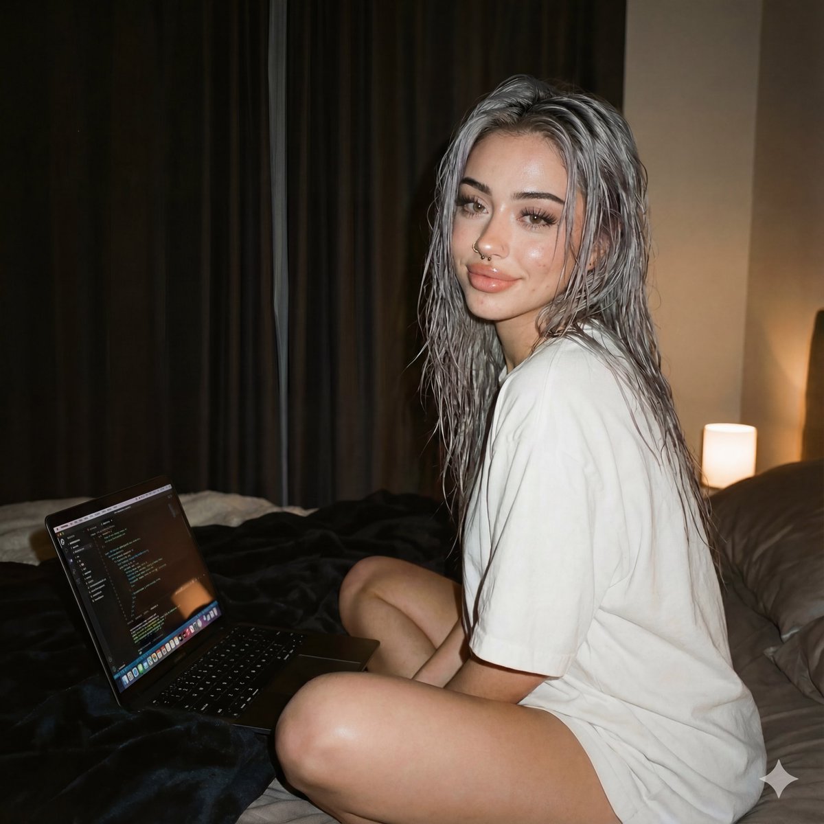 Copy AI Prompt: Photorealistic Social Media Tech Bedroom Portrait Generation Prompt