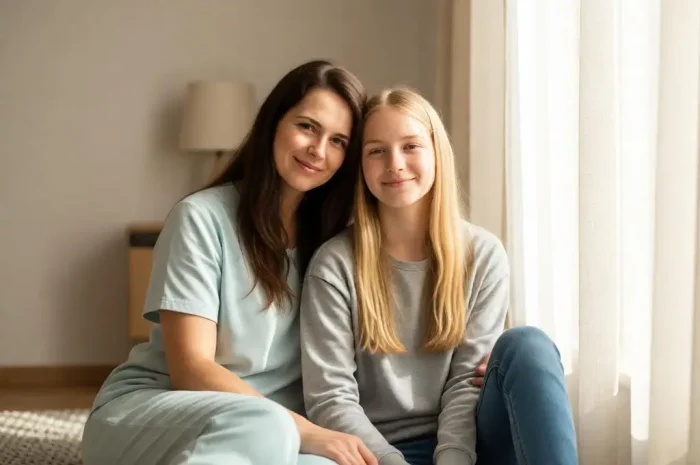 Dreamy Mother & Daughter Indoor Portrait Prompt