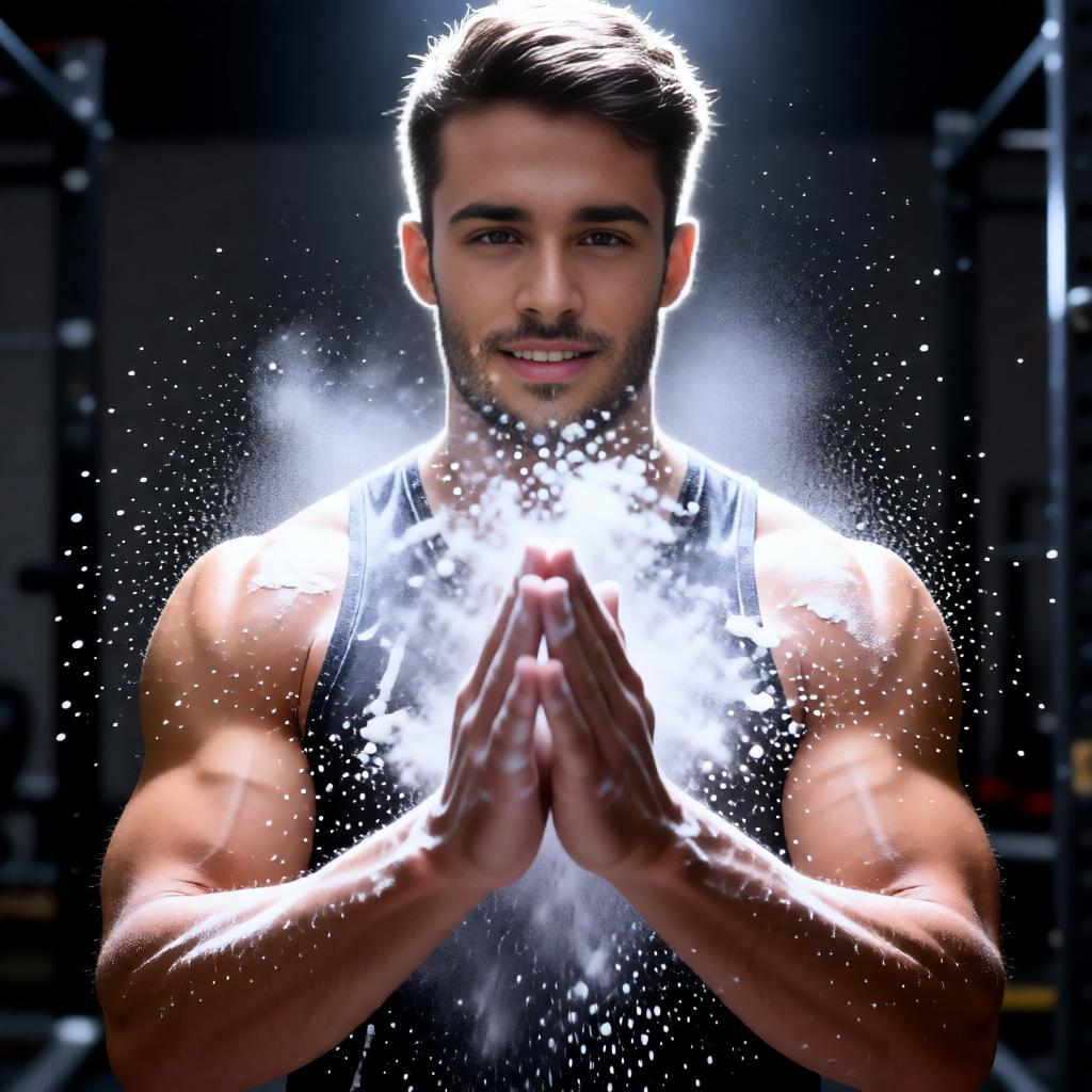 Dynamic Chalk Burst Gym Photo Tips