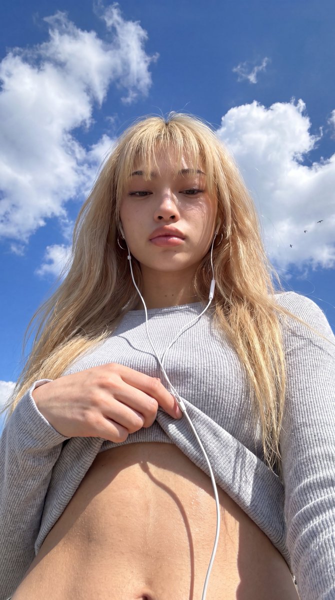 Elevate Your Frame: Captivating Summer Portrait with Dramatic Skies