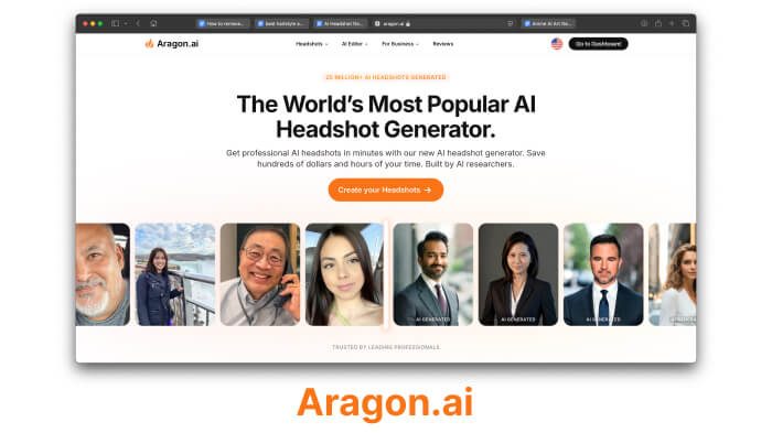 Fast High-Quality AI Headshot Generator – Aragon.ai